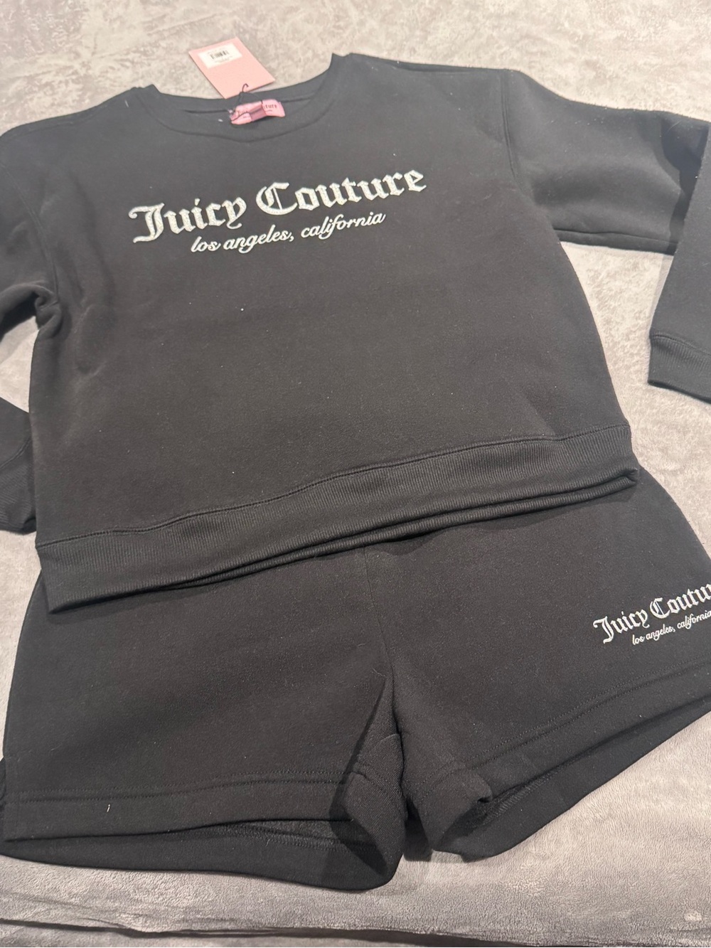NWT Juicy Couture Fleece Shorts Set - Size S